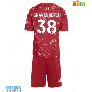 Billiga Liverpool Ryan Gravenberch #38 Hemmatröja Barn 2026-27 Kortärmad (+ Korta byxor)